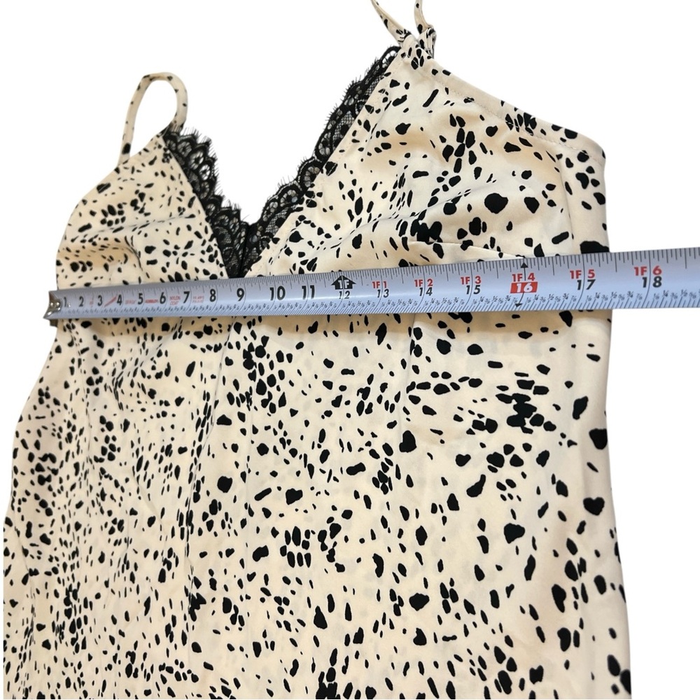 A New Day Sleeveless Cami Lace Slip Dress Color Tan & Black, Size Small - Picture 7 of 11
